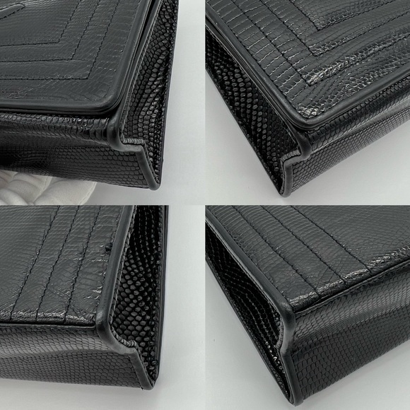 ❌SOLD❌Authentic Chanel vintage Lizard skin flap chain bag - Picture 10 of 17